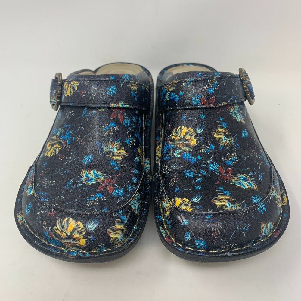 Alegria Women's Slip On Clog Flat Multi-color Comfort Shoe Size 37 EU US 7M